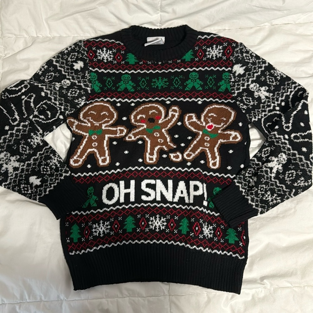 Boys ginger bread man sweater in size small